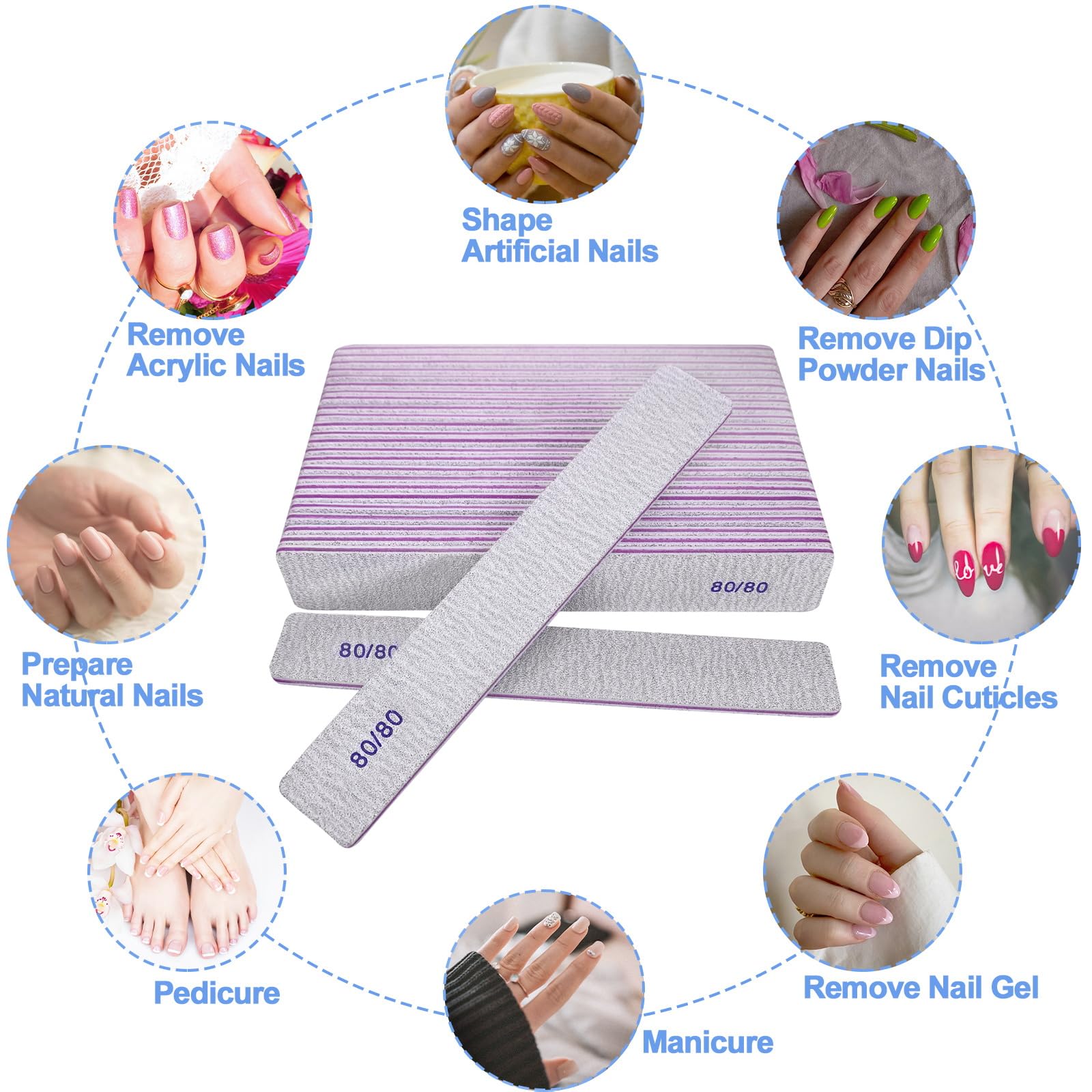 HomeyEra professional-grade nail filer, durable and reusable for salons.