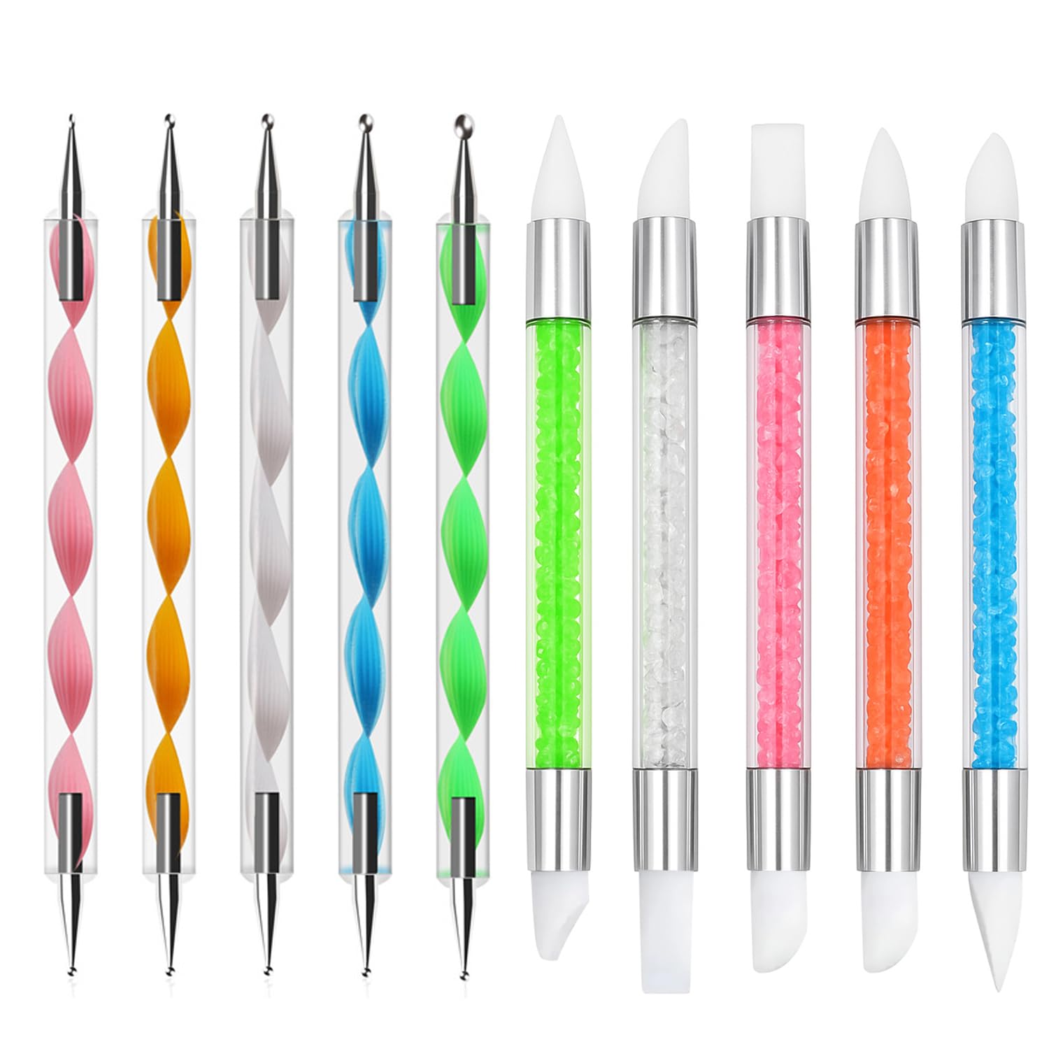 HomTop dual-tipped silicone nail art pens for precise detailing and long-lasting results.