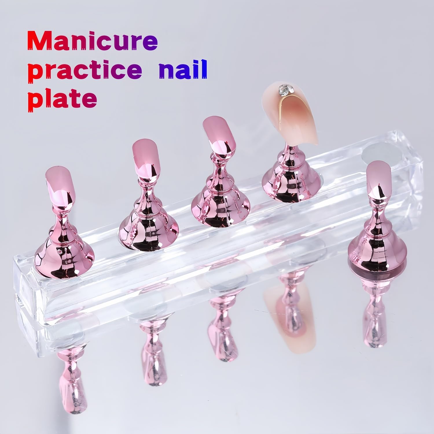 HomTop adhesive putty squares help secure tips firmly during manicures.