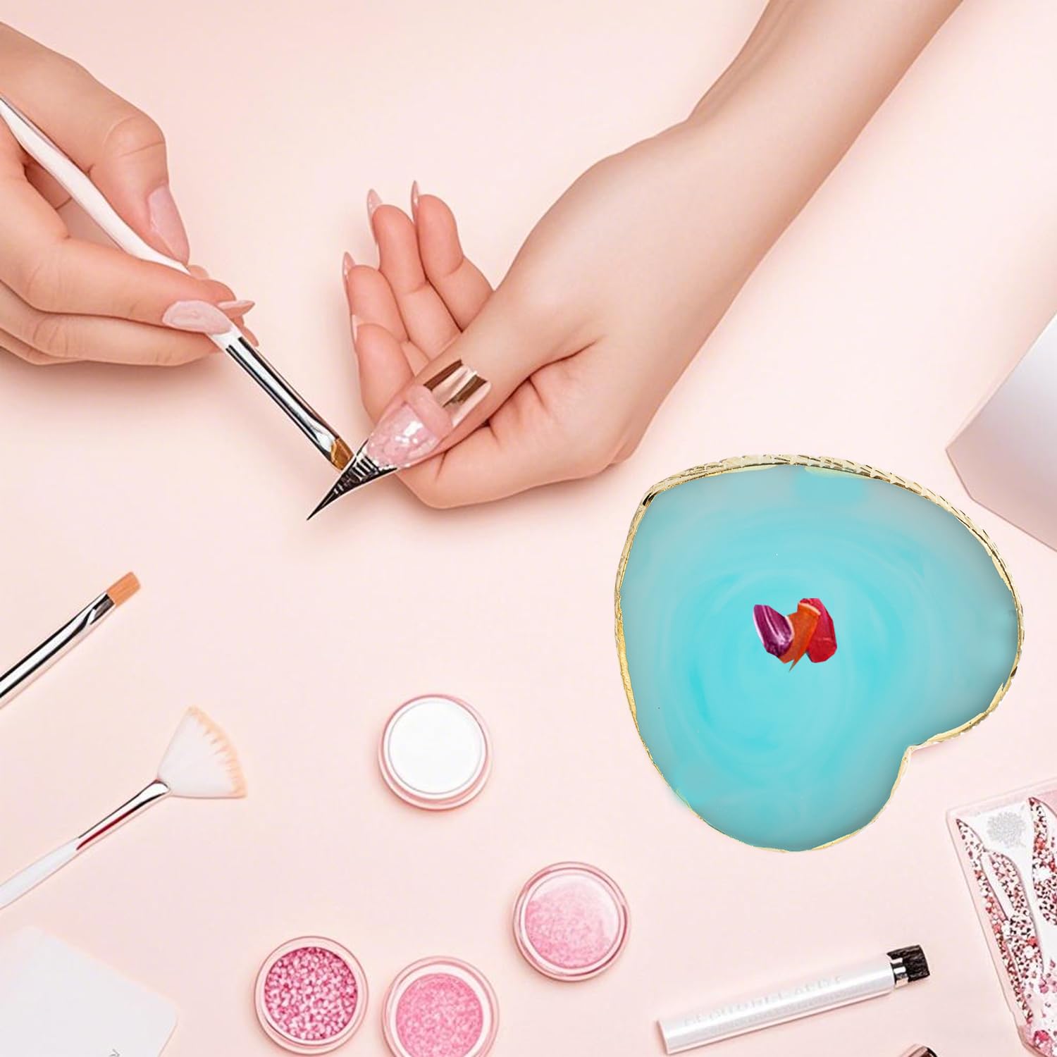 HomTop nail polish holder supports tidy manicure projects.