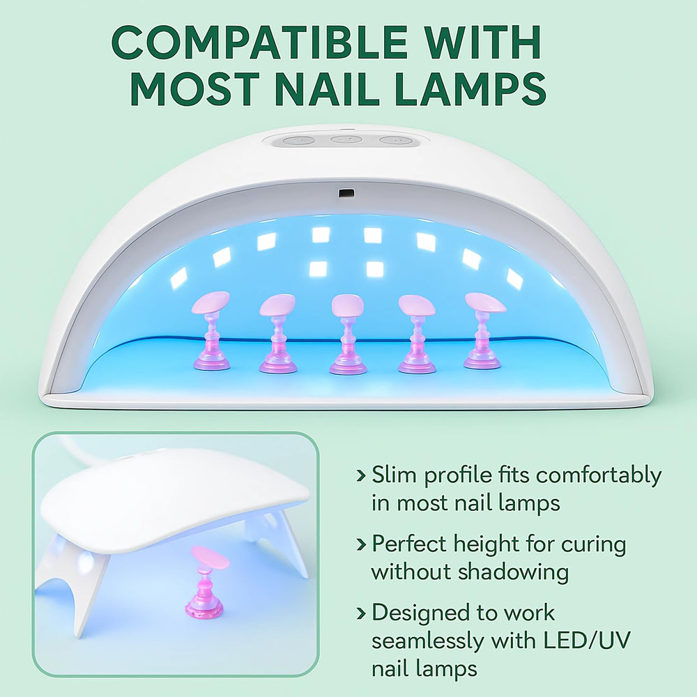 HomTop nail art display setup helps showcase designs neatly
