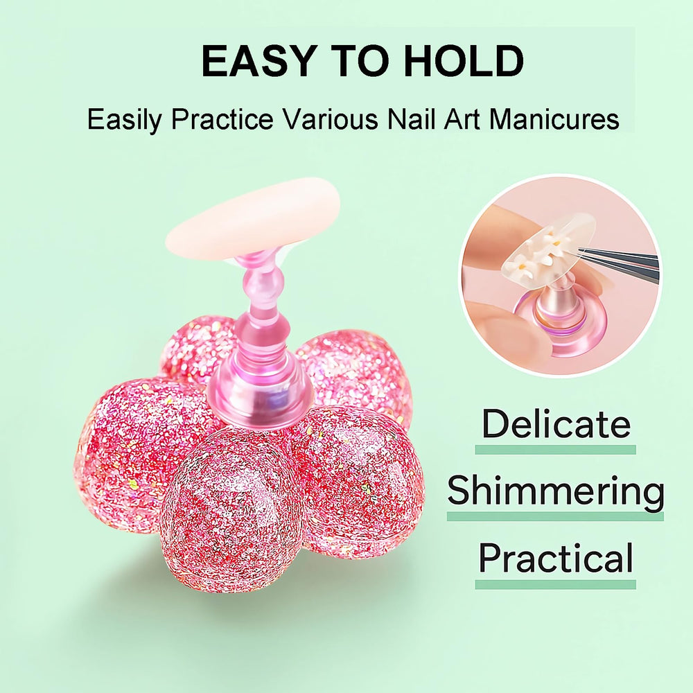 HomTop precision tweezers for accurate nail tip placement
