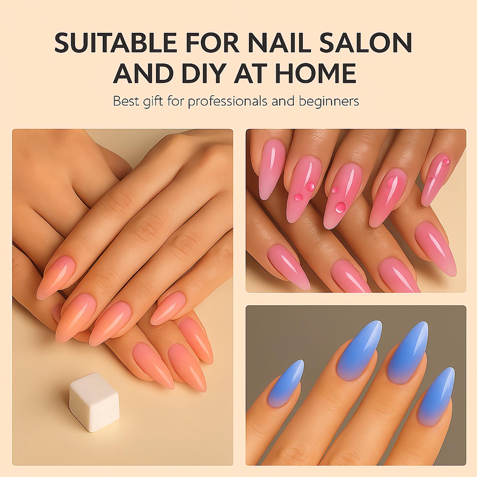 HomTop professional salon-quality nail art toolkit suitable for beginners and pros.