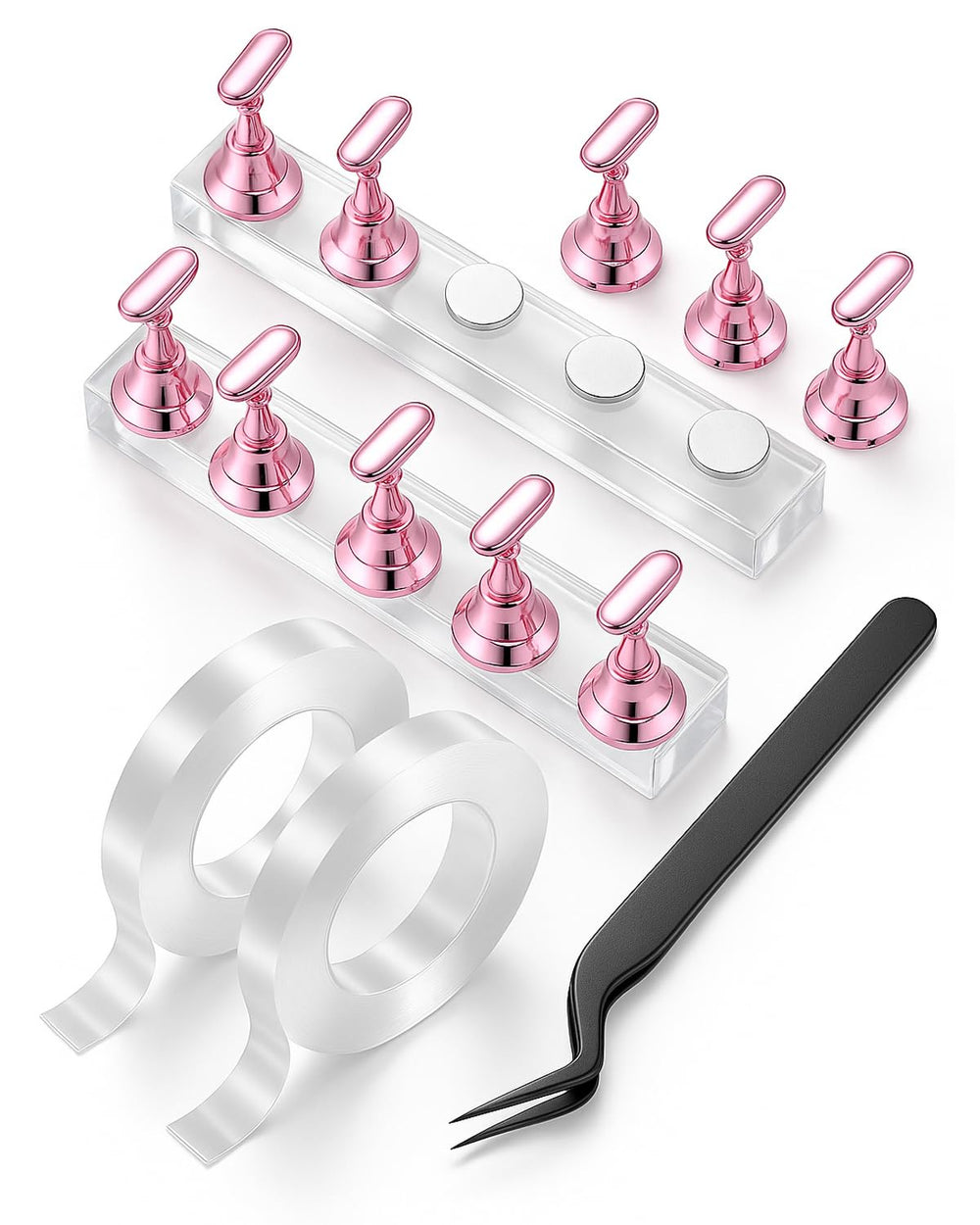 HomTop soporte de uñas acrílicas estable para práctica de manicura en casa