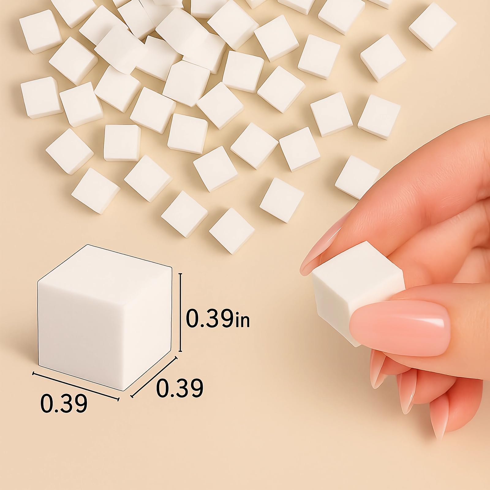 HomTop soft-density sponges provide smooth blending and durable use in nail art.