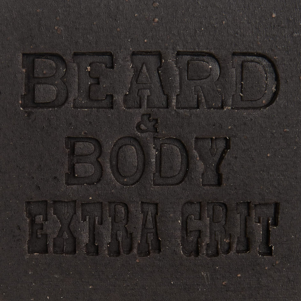 Rich lather and earthy scent from Honest Amish Extra Grit soap