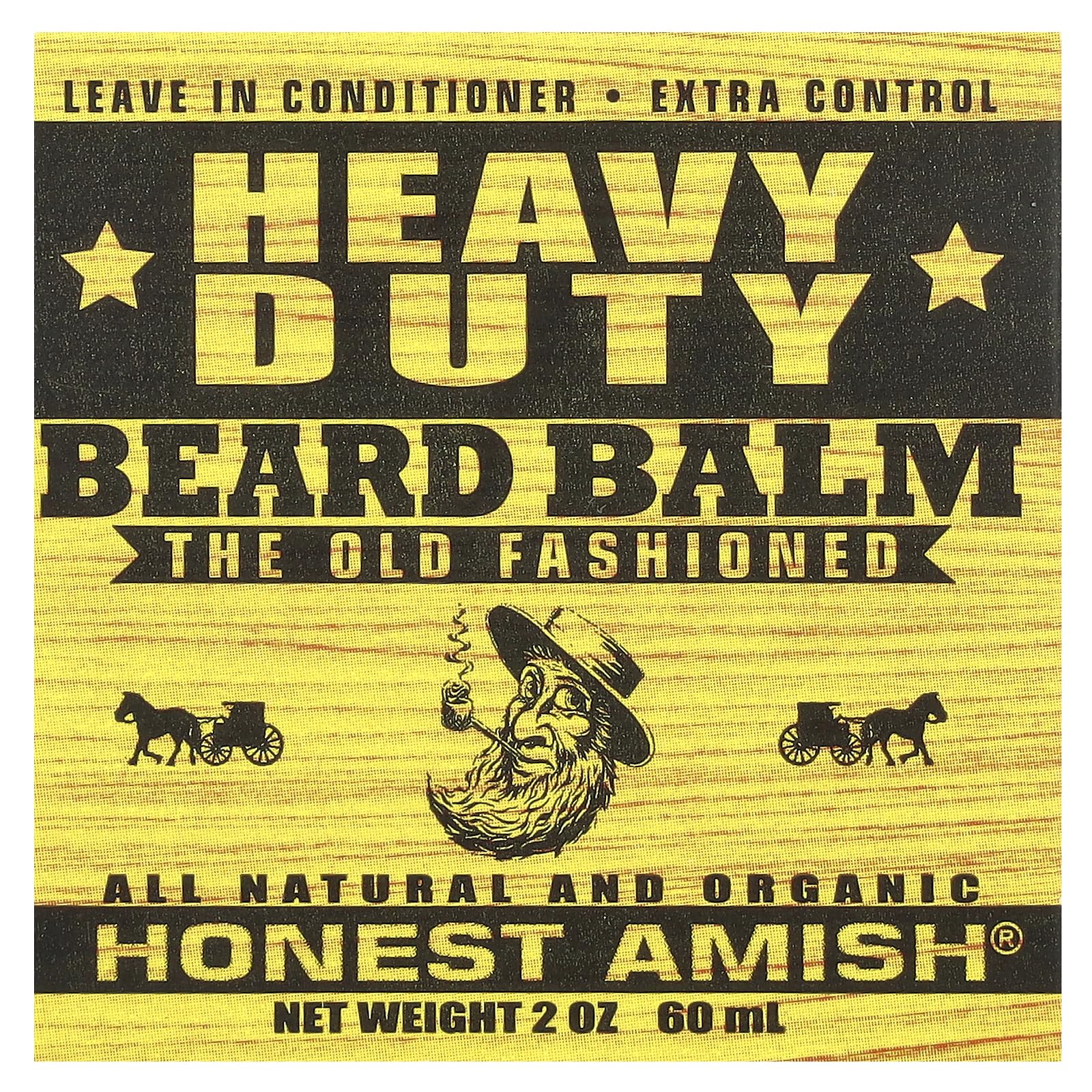 Close-up of Honest Amish balm texture showing natural oils and conditioning feel