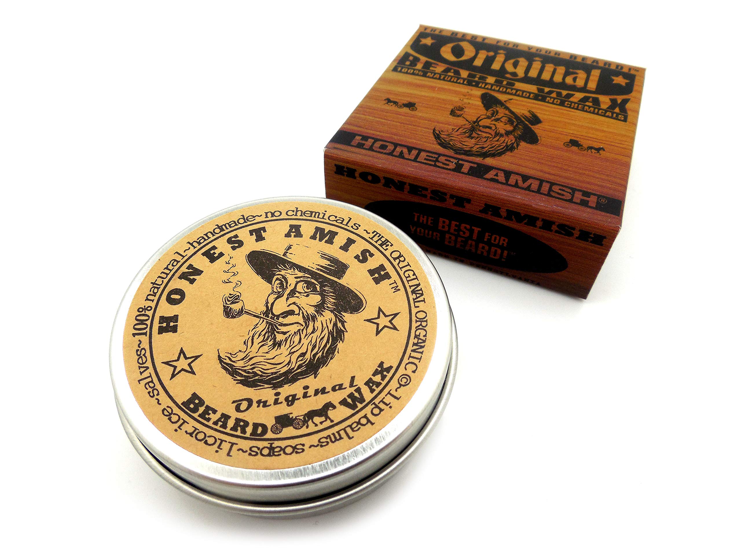 Honest Amish Original Beard Wax ingredients highlight all-natural and organic components.
