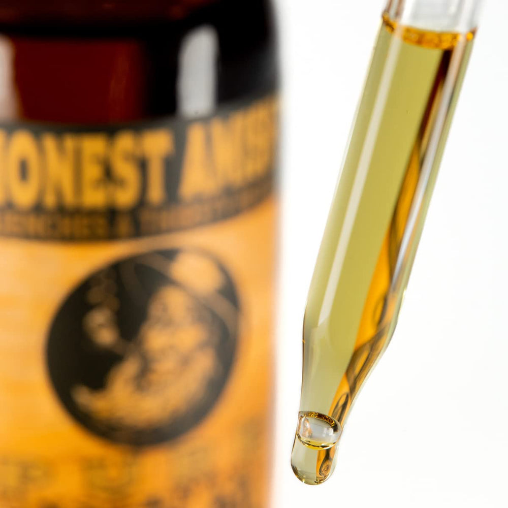 Honest Amish Pure Beard Oil application demonstrates easy grooming and skin conditioning.