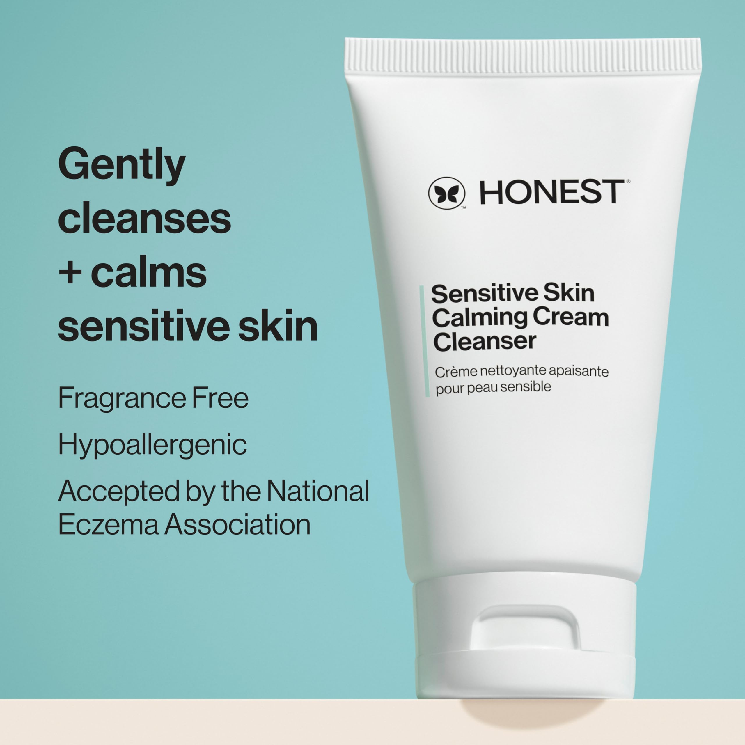 Honest Beauty con ácido hialuronico, ingrediente clave para hidratación.