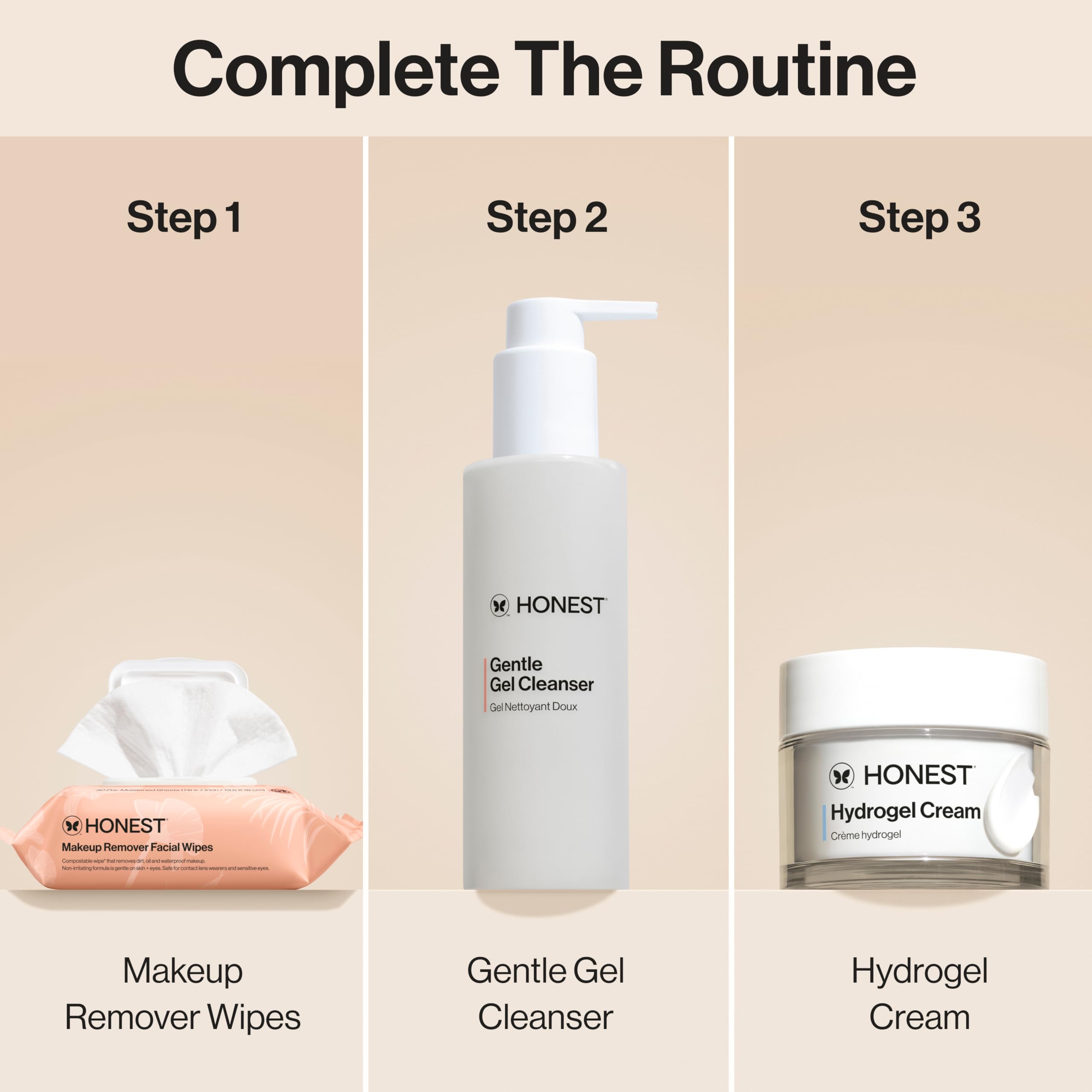 Honest Beauty: aplicación fácil con una sola toallita para rostro.