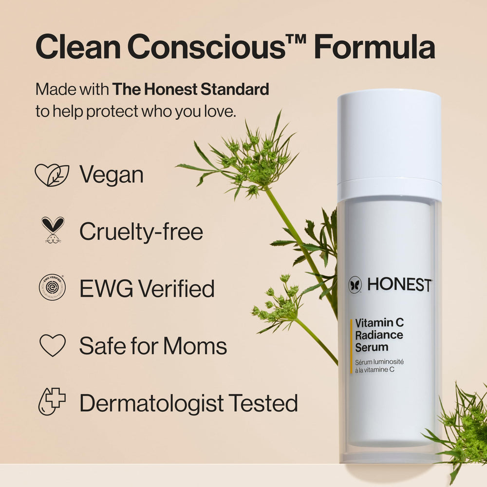 Honest Beauty Artichoke extract image highlights even-looking complexion.