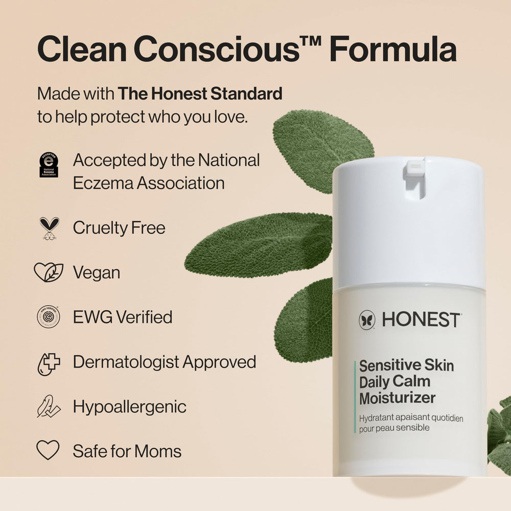 Honest Beauty calming phyto blend ingredients, supports gentle daily comfort.