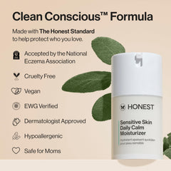 Honest Beauty calming phyto blend ingredients, supports gentle daily comfort.