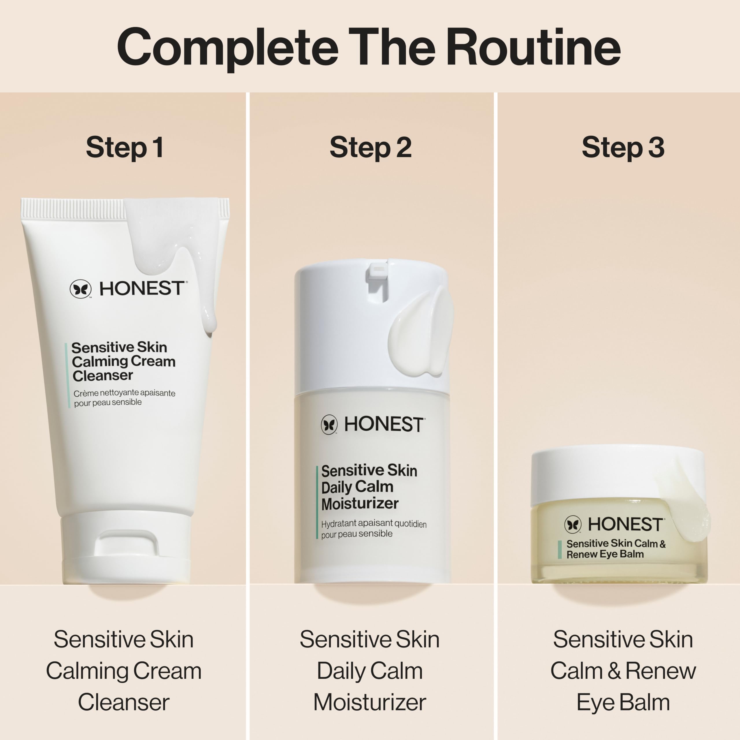 Honest Beauty Cruelty-free vegan eye balm packaging shows simple, fragrance-free formula