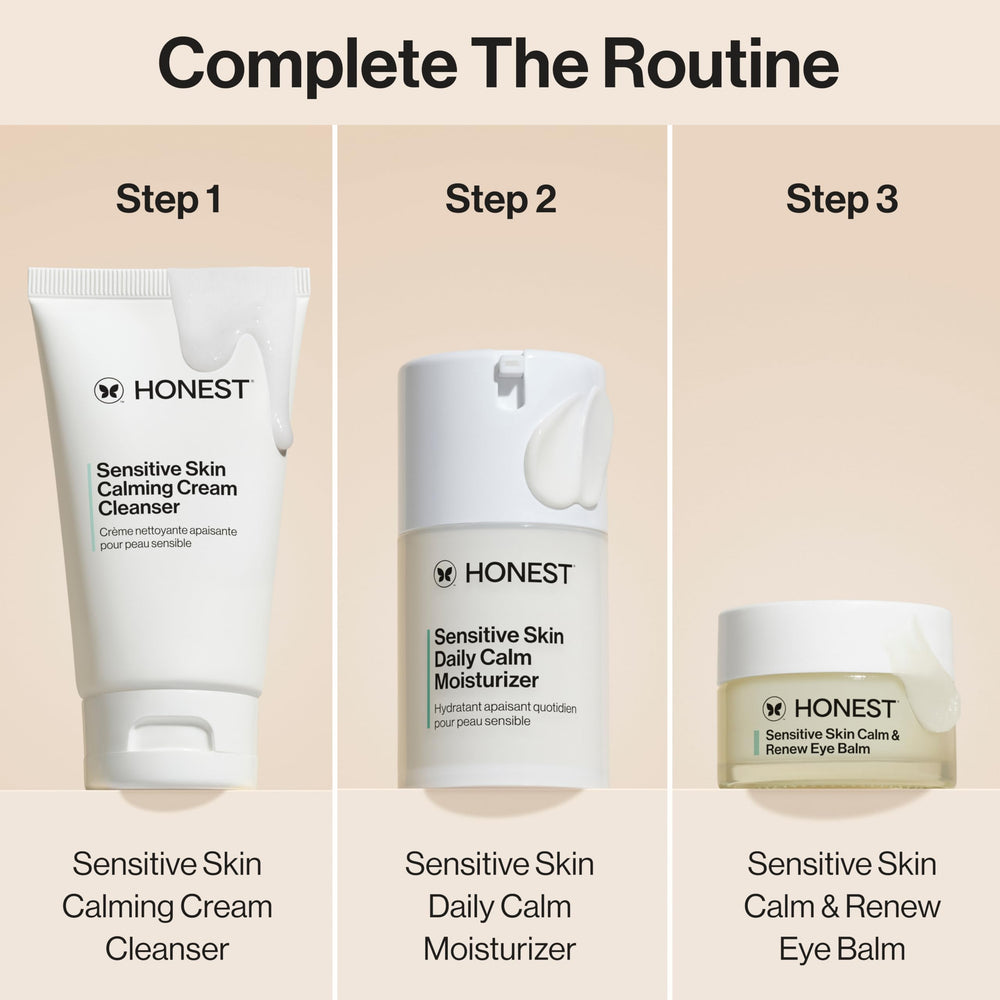 Honest Beauty Cruelty-free vegan eye balm packaging shows simple, fragrance-free formula