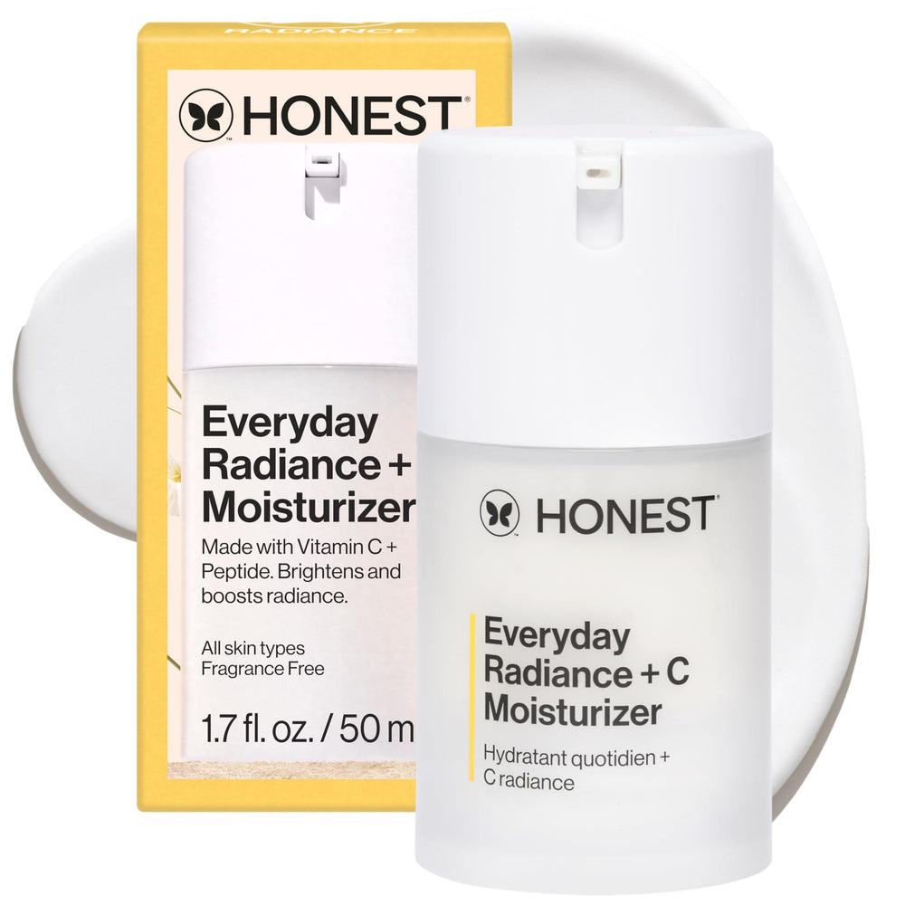 Honest Beauty Everyday Radiance Vitamin C Moisturizer bottle for daily lightweight hydration