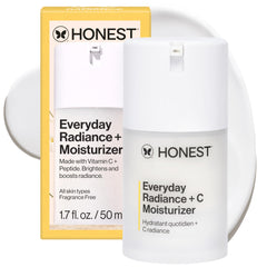Honest Beauty Everyday Radiance Vitamin C Moisturizer bottle for daily lightweight hydration