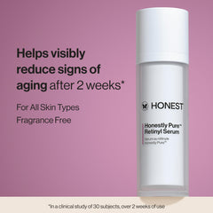 Honest Beauty Honestly Pure Nightly Retinyl Serum dropper for precise dosing
