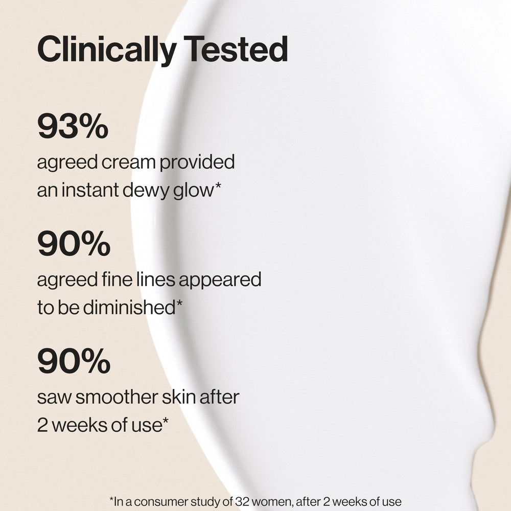 Honest Beauty Hydrogel Cream jojoba-squalane closeup emphasizes soothing hydration.
