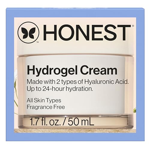 Honest Beauty Hydrogel Cream sensitive-skin-use depiction suggests gentle formula.