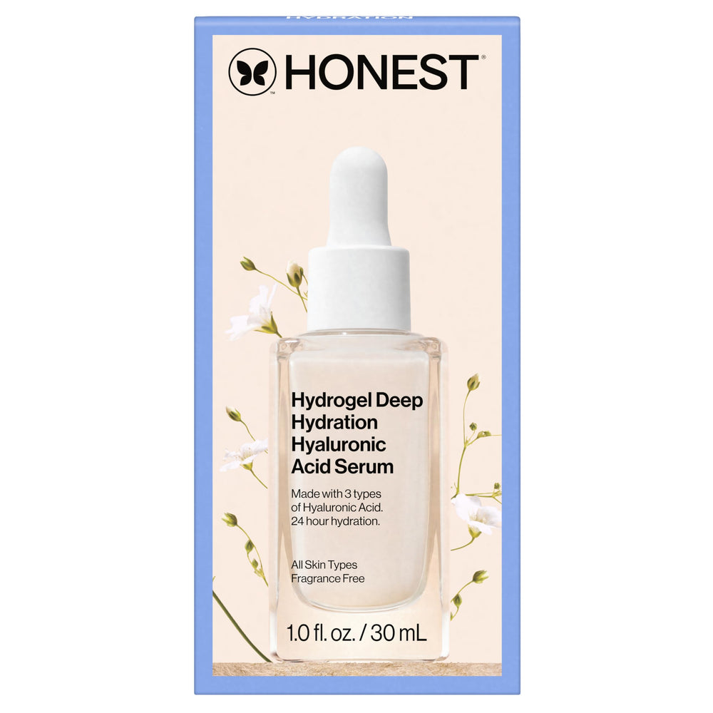 Fórmula sin fragancia de Honest Beauty Hydrogel Serum para piel sensible.