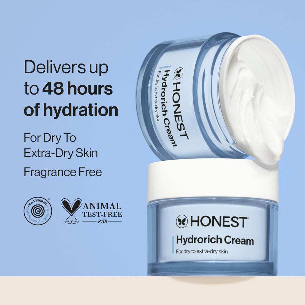 Honest Beauty Hydrorich dos hialurónicos para piel más rellena.