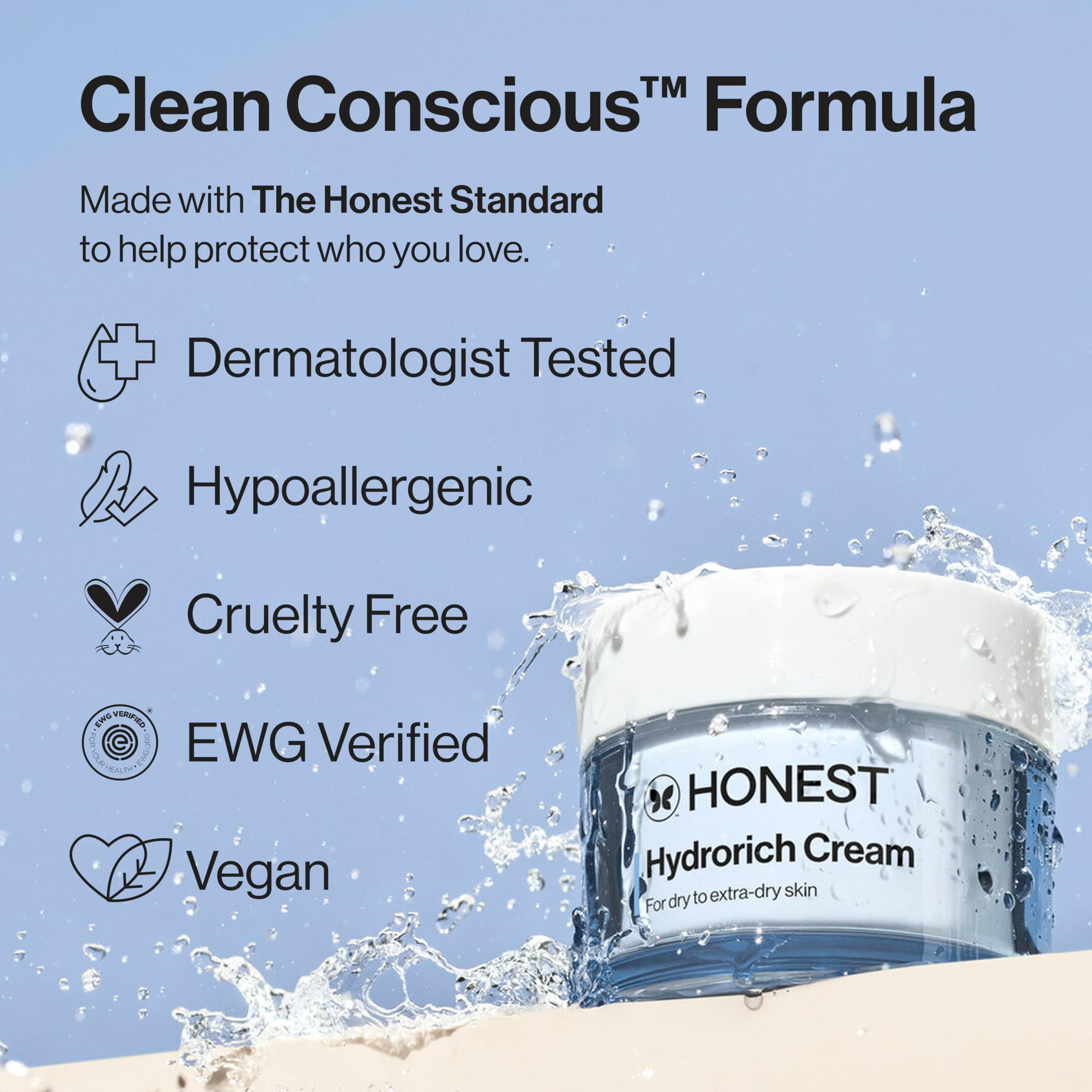 Honest Beauty Hydrorich manteca de karité sella la hidratación.