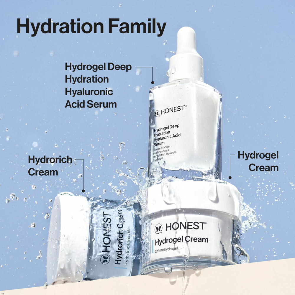 Honest Beauty Hydrorich textura rica se absorbe con facilidad.