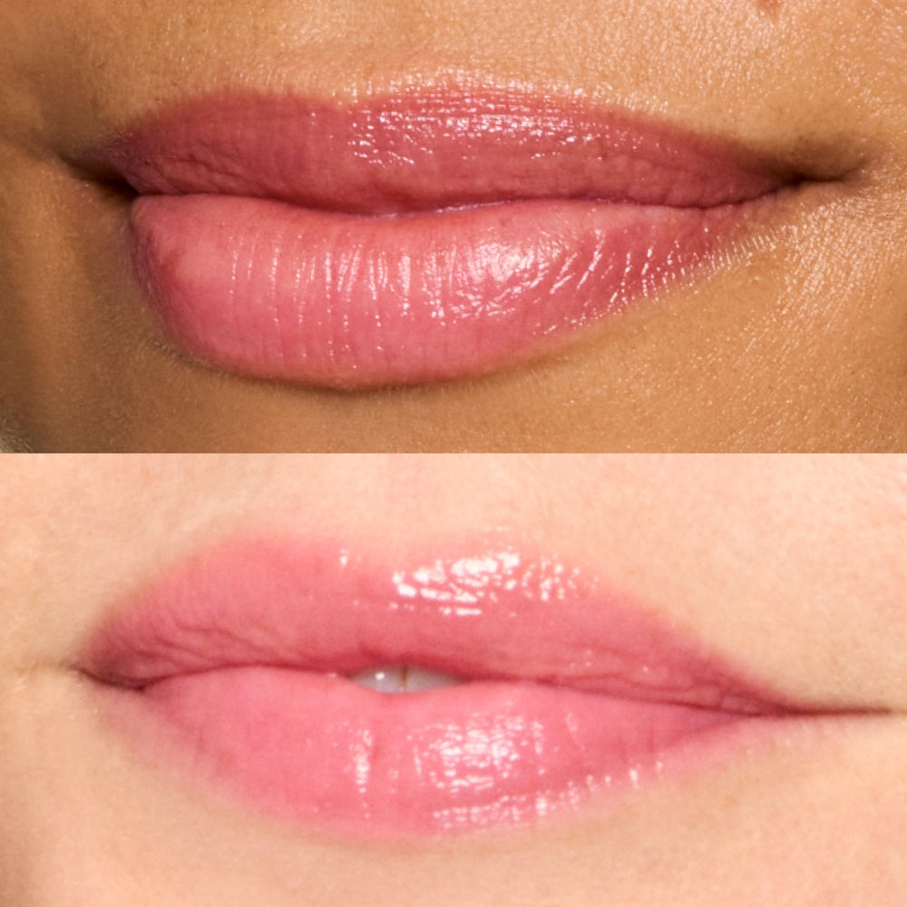 Honest Beauty Fruit Punch shade delivers creamy coral red for a cheerful everyday look.