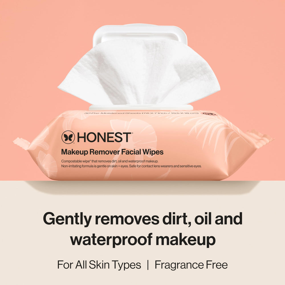Honest Beauty: toallita desmaquillante sin fragancia para ojos sensibles.