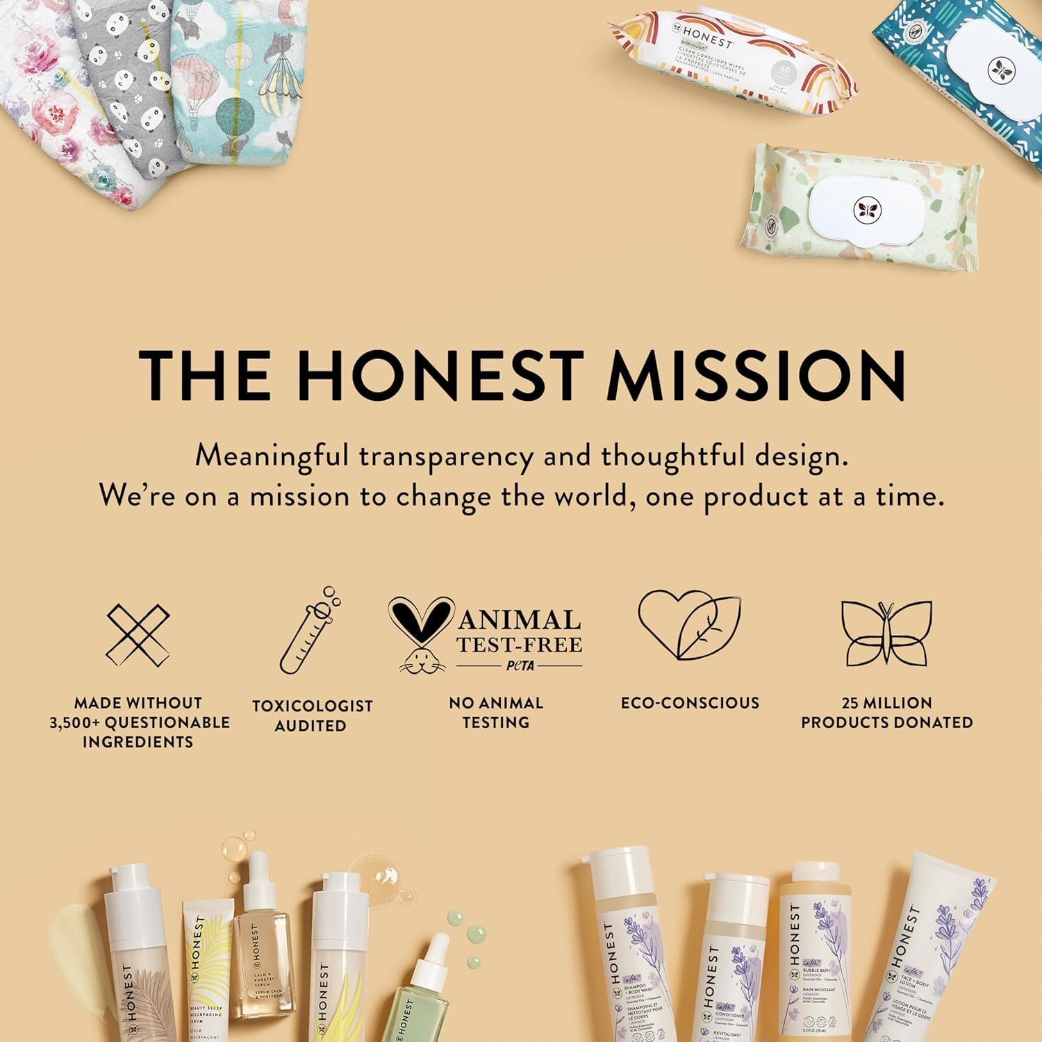 The Honest Company Hydrating Lotion fragrance-scent options display with lavender and citrus varieties.