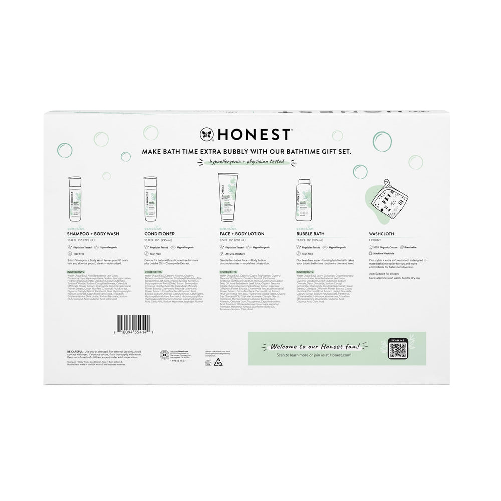 Pattern Play wash cloth from Honest complements bath time cleansing.