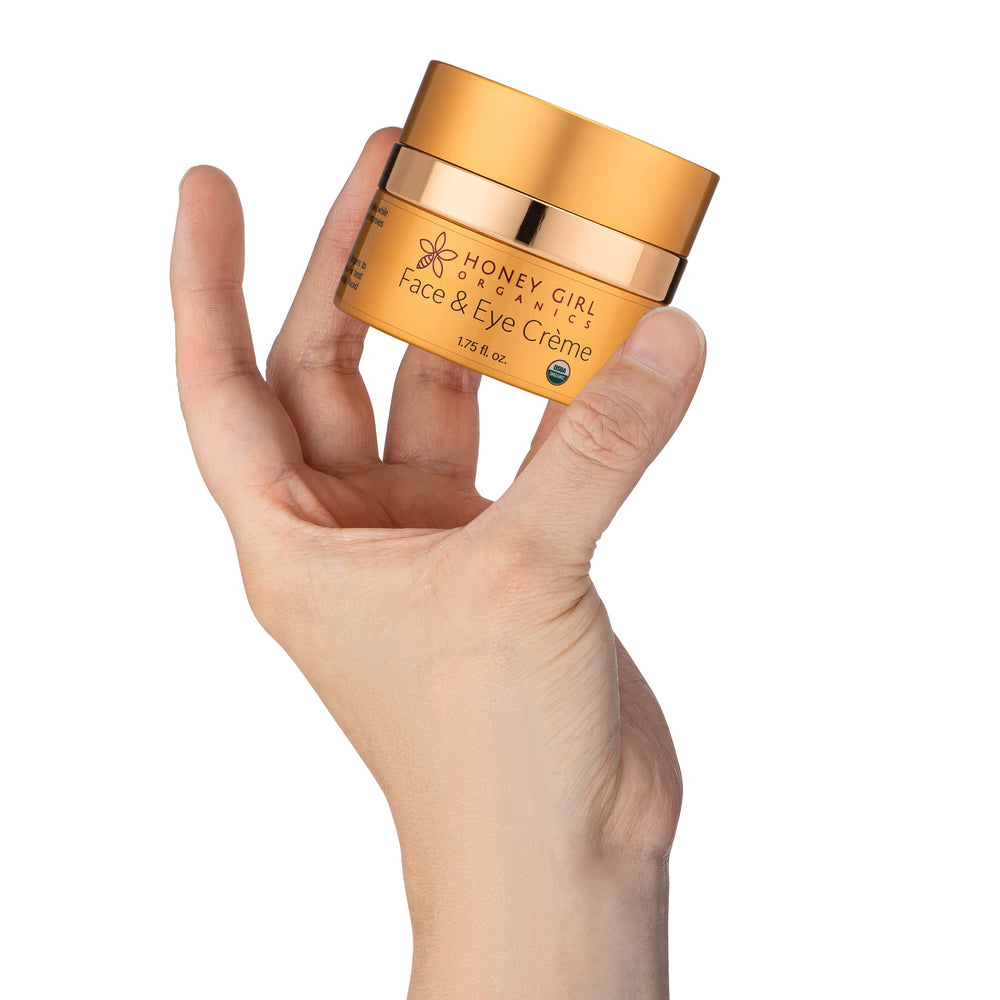 Handmade in Hawaii Honey Girl Organics Face & Eye Creme on display