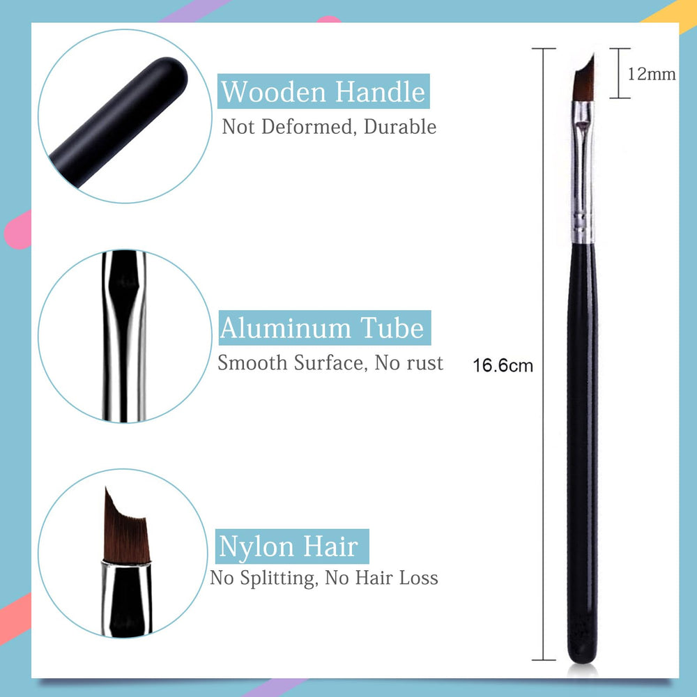 Honey Joy wooden-handle nail brush offers comfortable grip and steady control.