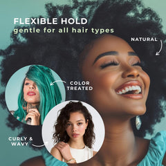 Cabello con brillo natural gracias a la fórmula botánica de Honeybee Gardens.