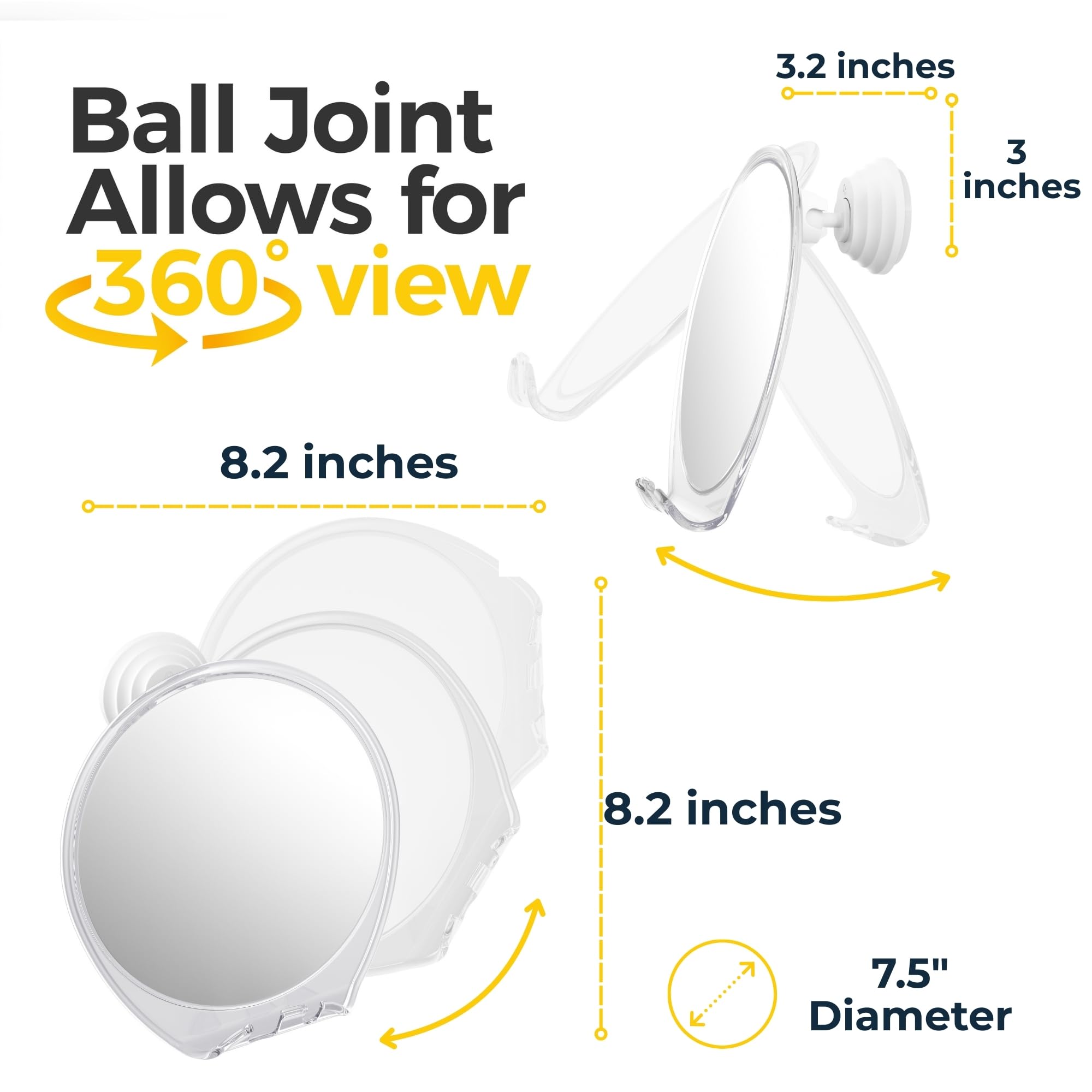 HONEYBULL easy-install suction cup ensures secure, drill-free mounting.