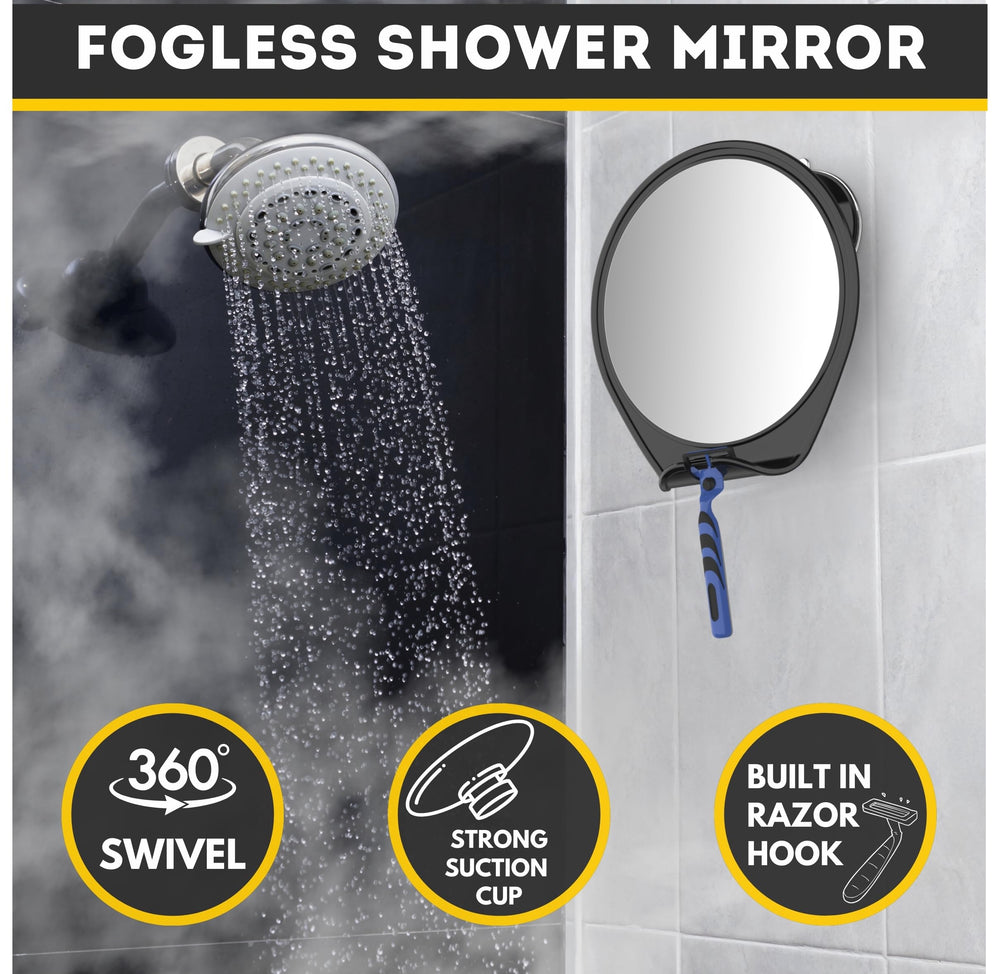 HONEYBULL easy-install suction; mounts on any shower surface without drilling.