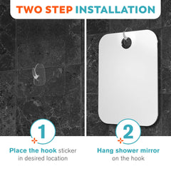 Slim flat-design HoneyBULL mirror fits small spaces and tight bathrooms