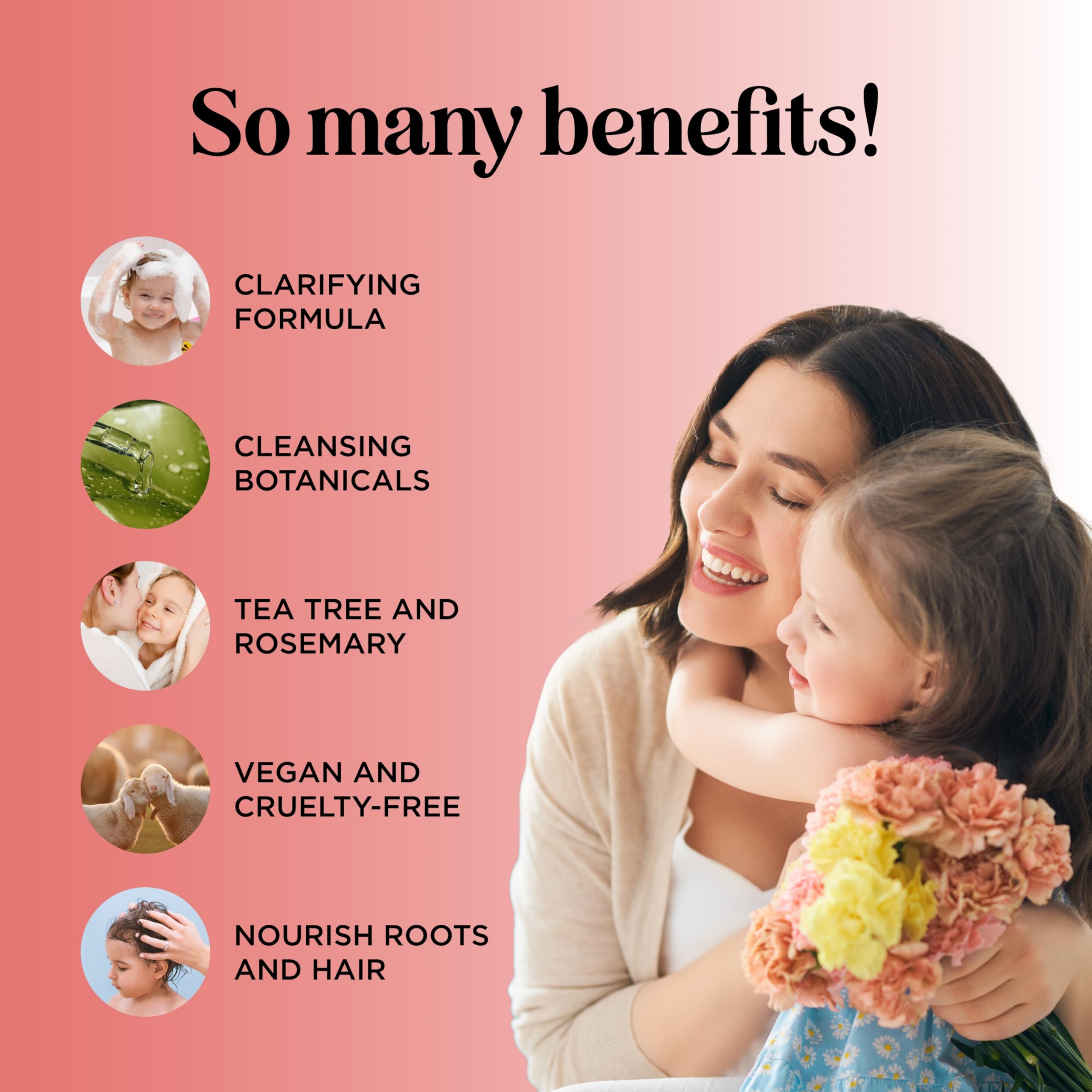 HONEYDEW champú niños, etiqueta árbol de té para aroma fresco y limpieza