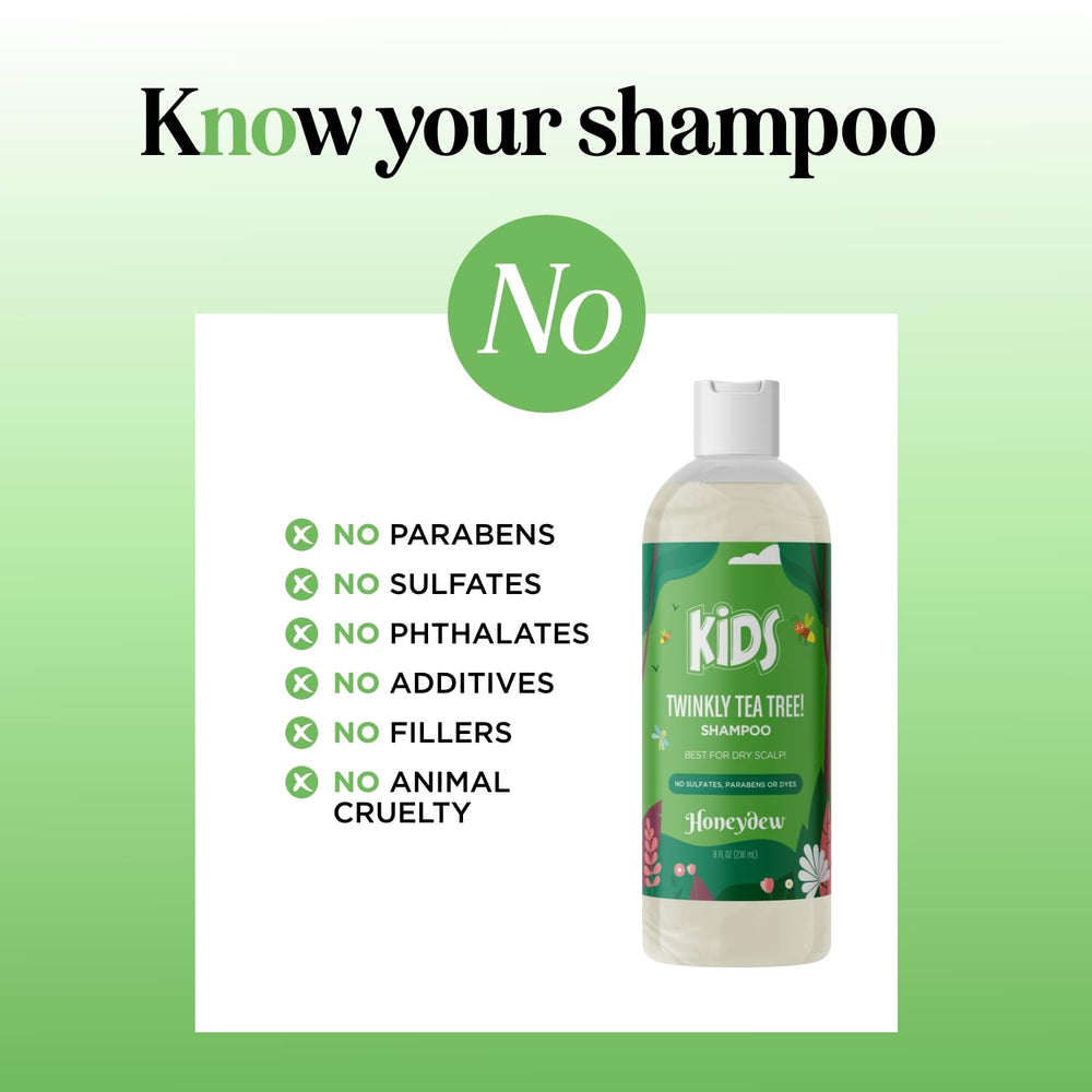 Honeydew Champú Infantil con jojoba para suavidad tras el lavado.