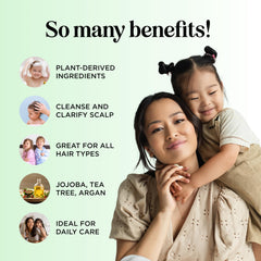 HONEYDEW tea tree oil visual, signaling purifying properties for scalp health.