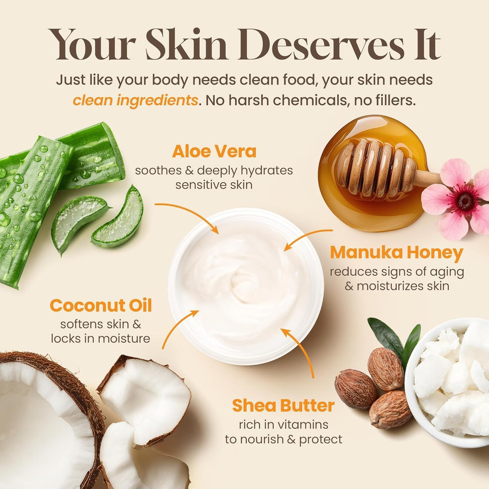 Honeyskin Aloe vera gel application demonstrates gentle skin comfort.