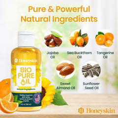 Honeyskin Bio Pure Aceite Cicatrices: mejora la textura de la piel