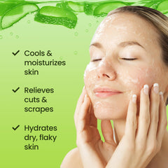 Honeyskin gel de aloe vera, textura ligera para cabello y piel.