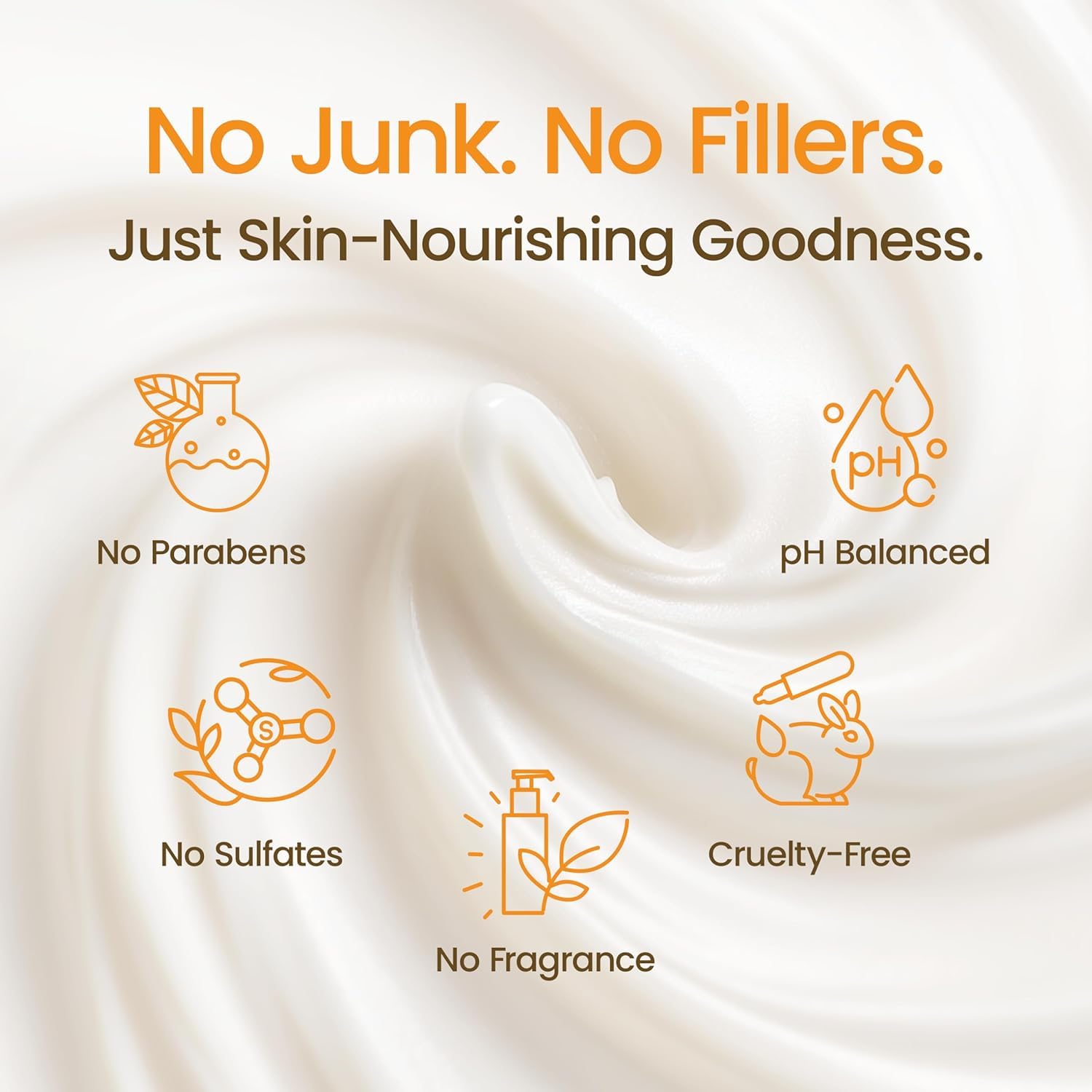 Honeyskin Shea butter texture indicates rich, nourishing hydration for dry skin.
