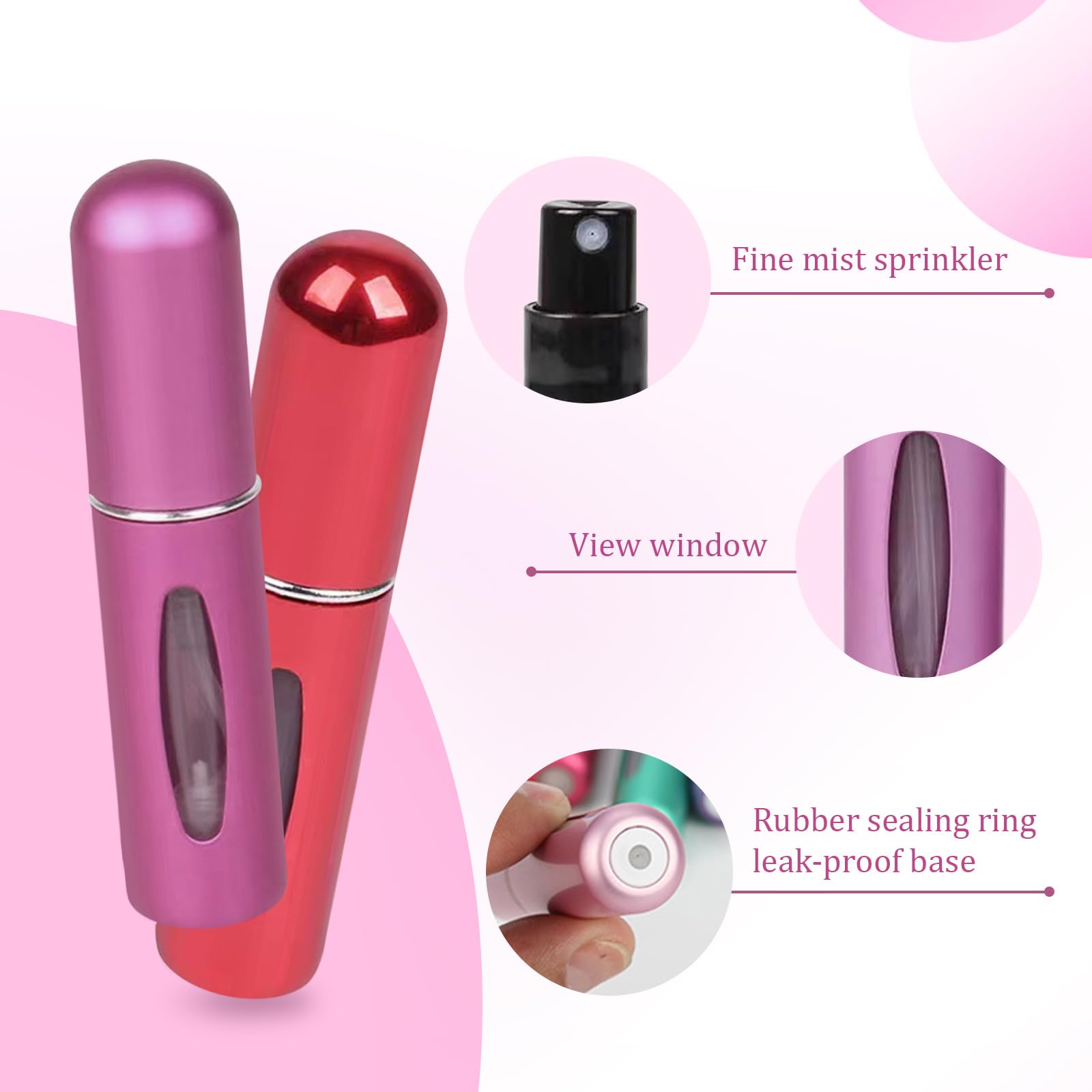 Hongliang clear inner vial to see fragrance level at a glance