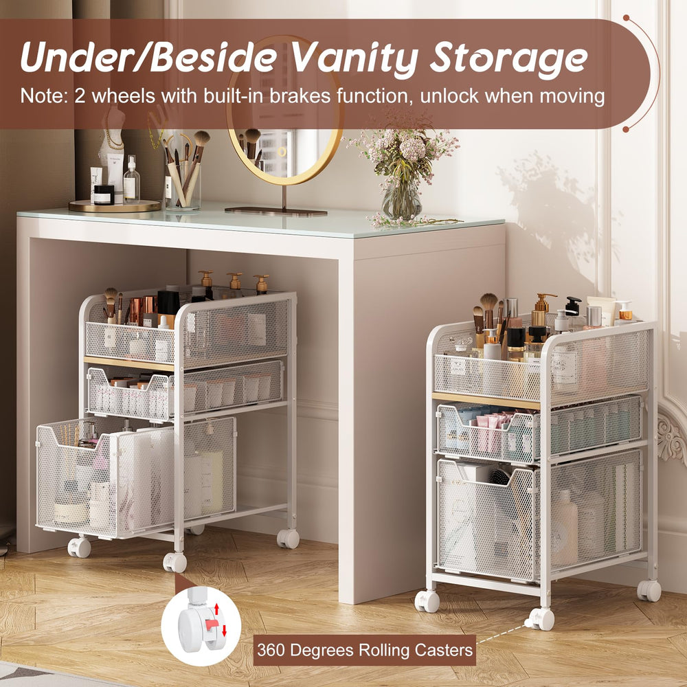 Hongtamoya cart with 360-degree swivel casters for flexible placement