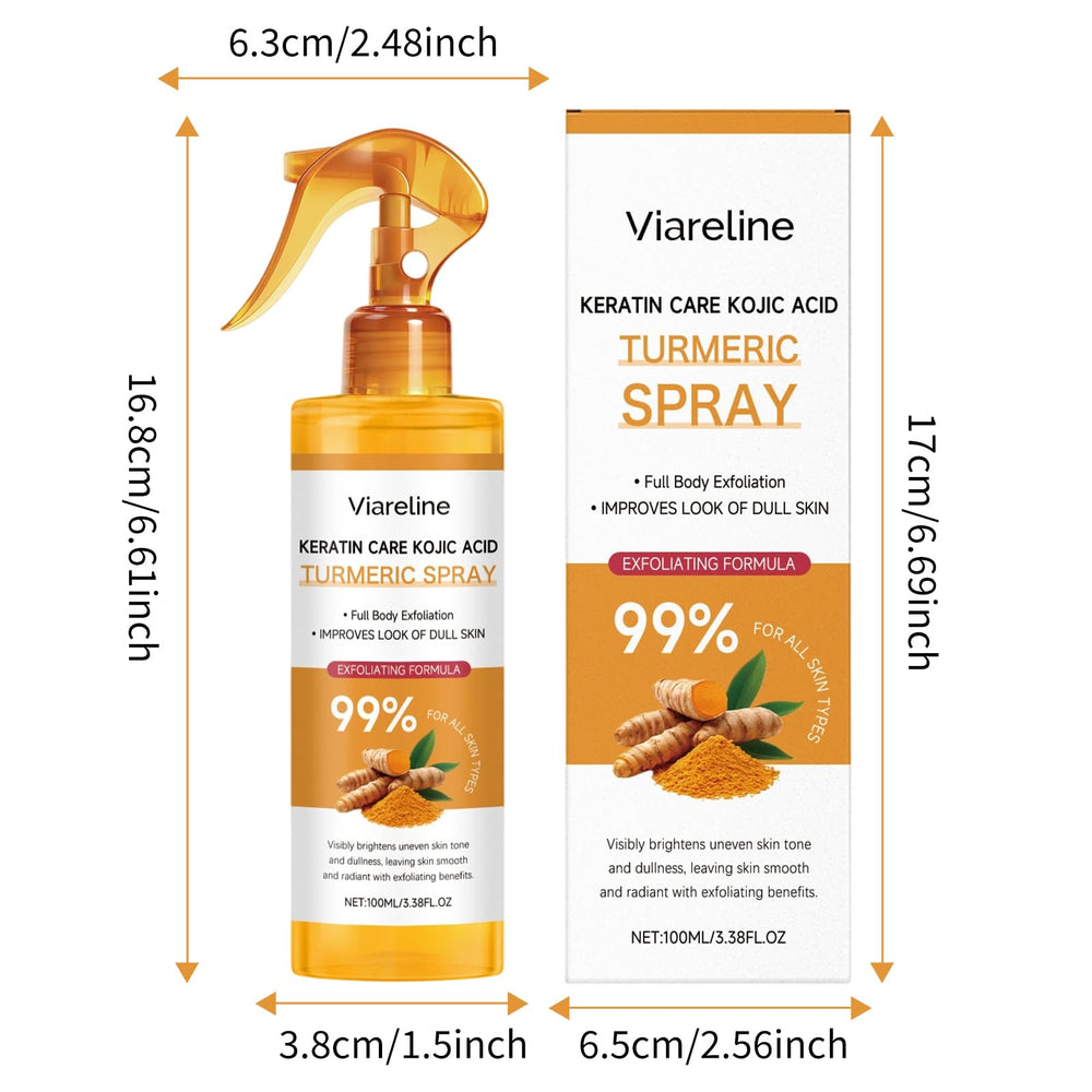 Hongyunda spray exfoliante en niebla fina para aplicación uniforme en la piel.