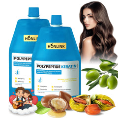 HONLINK crema restauradora en botella, keratina y polipeptidos para cabello suave